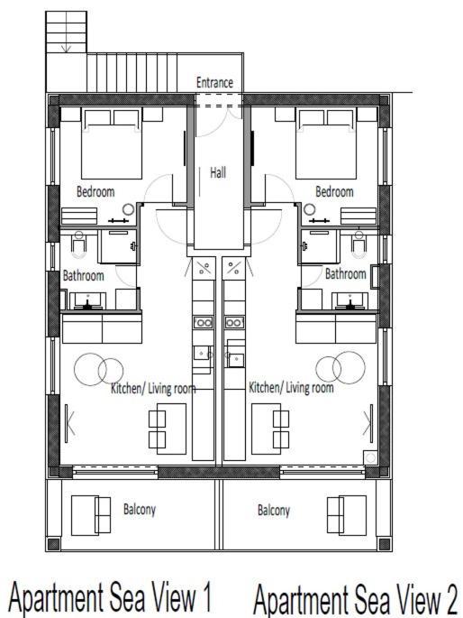 Sea View Apartment เซเกต วรันยีชา ภายนอก รูปภาพ